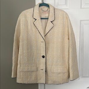 Tory Burch Plaid Tweed Jacket